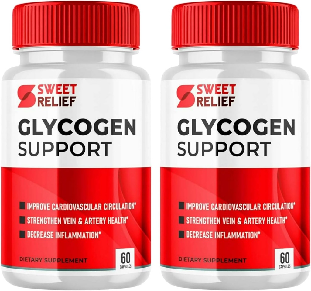 Sweet Relief Glycogen Support - Sweet Relief Blood Vessel Cleaner, Sweet Relief Capsules, Advanced Formula for Overall Wellness, SweetRelief (120 Capsules, 2 Pack) 2