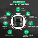 Sennasi 600 MG Shilajit Resin - Shilajit Supplement with Fulvic Acid & 85+ Trace Minerals for Energy, Immunity, Brain Power, 60 Grams 6