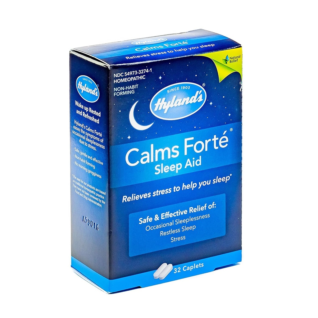 Hyland’s Calms Forte' Sleep Aid Caplets, Natural Relief of Nervous Tension and Occasional Sleeplessness, 32 Count 3