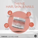 Le-Vel Thrive, Premium Collagen with Biotin 3500mcg, Vitamin C, Zinc, and Turmeric – Hair, Skin, Nails, Joints – Hydrolyzed Marine Collagen, Ashwagandha, Keratin, Organic Kelp 60 Capsules 5