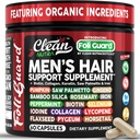 Hair Growth Supplement For Men | Biotin Hair Vitamins Collagen Pumpkin Seed Saw Palmetto Iron Ginseng Bamboo Silica Rosemary Peppermint Keratin Selenium Iodine Flaxseed Horsetail Vitamin A C D3 E B12 2