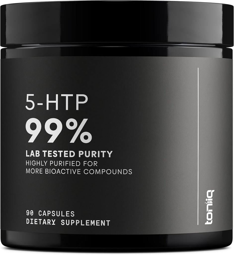 Toniiq Ultra High Strength 5HTP Capsules - 99%+ Highly Purified and Bioavailable - 12:1 Concentrated Extract - 200mg - 90 Veggie Capsules 2