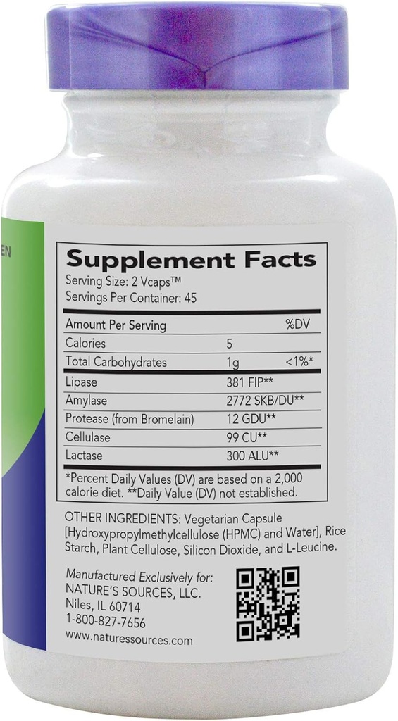 Nature's Sources AbsorbAid Digestive Support - 90 Vcaps 3