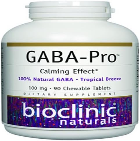 GABA - Pro - Natural 90 Chewable Tablets by Bioclinic Naturals 2