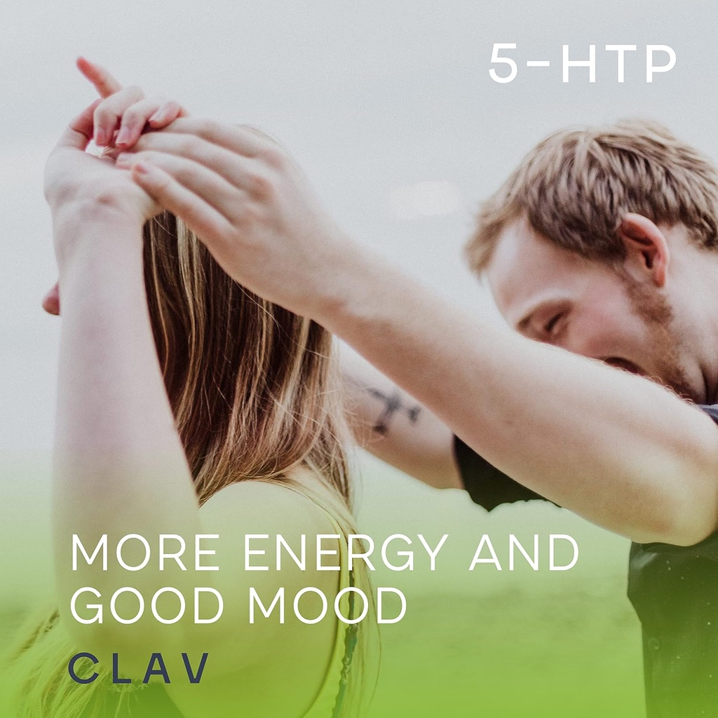 CLAV® 5-HTP 100mg + Vitamin B6 - Vegan 5HTP from Griffonia Seed Extract - 120 Capsules for Sleep & Mood Support - 4-Month Supply - Made in Germany 3