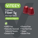 Viteey Prebiotic Fiber Gummies for Adults, 5g - Gut Health & Digestive Soluble Fiber Supplement Gummies - Zero Sugar Added, Vegan, Gluten-Free - 60 Count 6