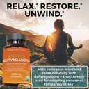 Organic Ashwagandha Supplement with Black Pepper - Includes 2250 mg Ashwagandha Root Powder & Organic Black Pepper for Superior Absorption (90 Tablets), Antioxidant & Immune Support 3