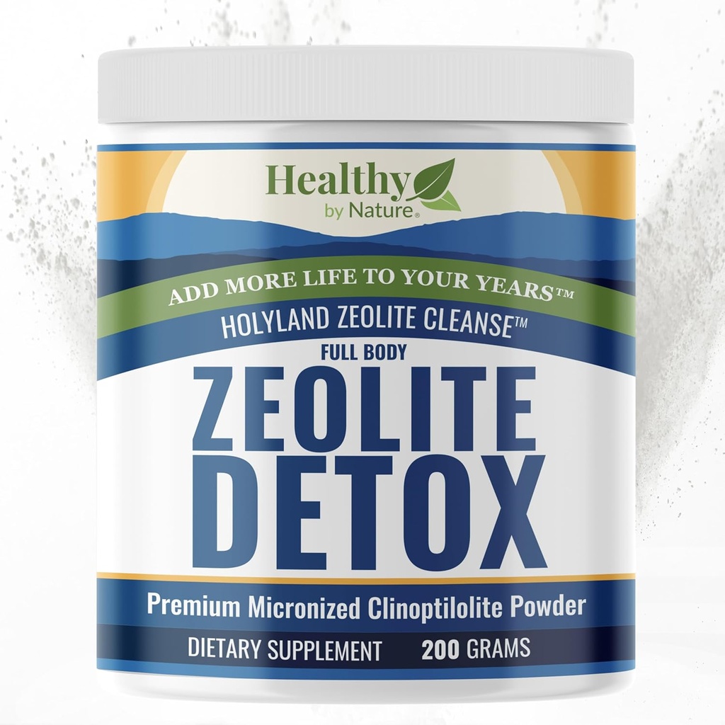 HolyLand Zeolite Cleanse - Zeolite Detox Powder (7.05oz 200 Gram) - Clinoptilolite Natural Activated - Micronized 0-25 - Full Body Detox for Women, Men - Supports Energy, Focus, Immunity, Gut Health 2