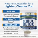 HolyLand Zeolite Cleanse - Zeolite Detox Powder (7.05oz 200 Gram) - Clinoptilolite Natural Activated - Micronized 0-25 - Full Body Detox for Women, Men - Supports Energy, Focus, Immunity, Gut Health 3