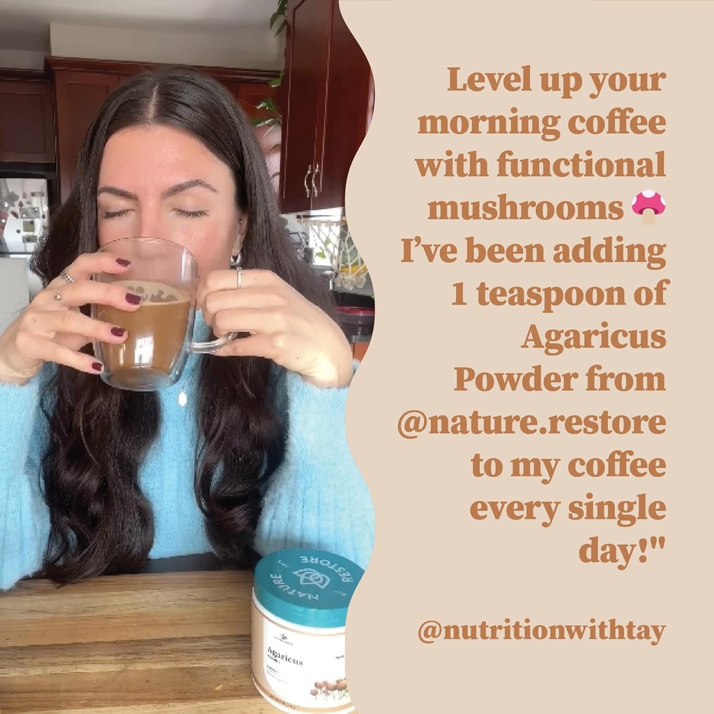 Nature Restore Agaricus Blazei Murill Extract Mushroom Powder, 4 Ounces, 40% Polysaccharides, Non GMO, Gluten Free 5