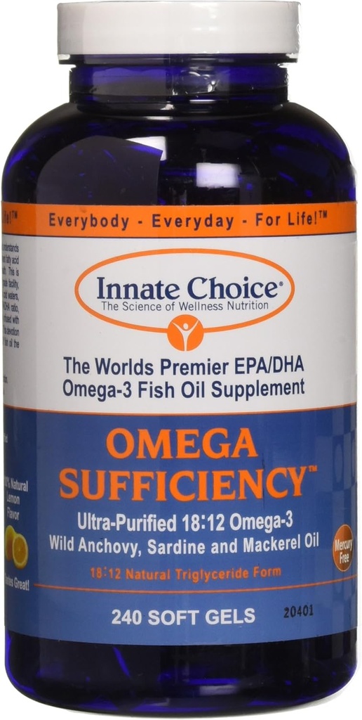 Omega Sufficiency Lemon 240 Capsules 2