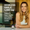 NatureWise Odorless Garlic Supplement 4000mg - Ultra Potent 100:1 Extract - Healthy Cholesterol Formula, Heart Health Support - Non-GMO, Gluten Free, with Halal Gelatin - 180 Count[90-Day Supply] 5