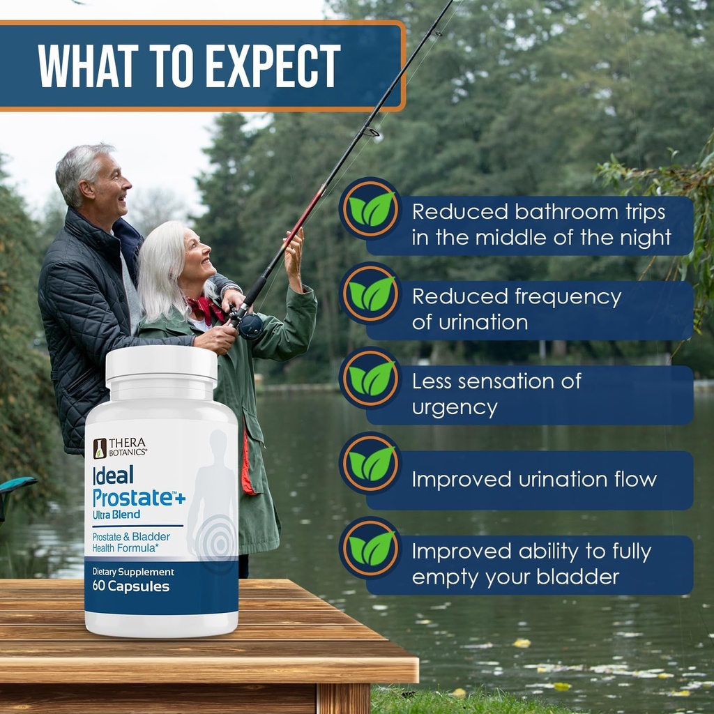 Advanced Men's Prostate Support by Ideal Prostate Plus Ultra with Reishi Mushroom, Saw Palmetto, Lycopene and More for Natural Relief 5