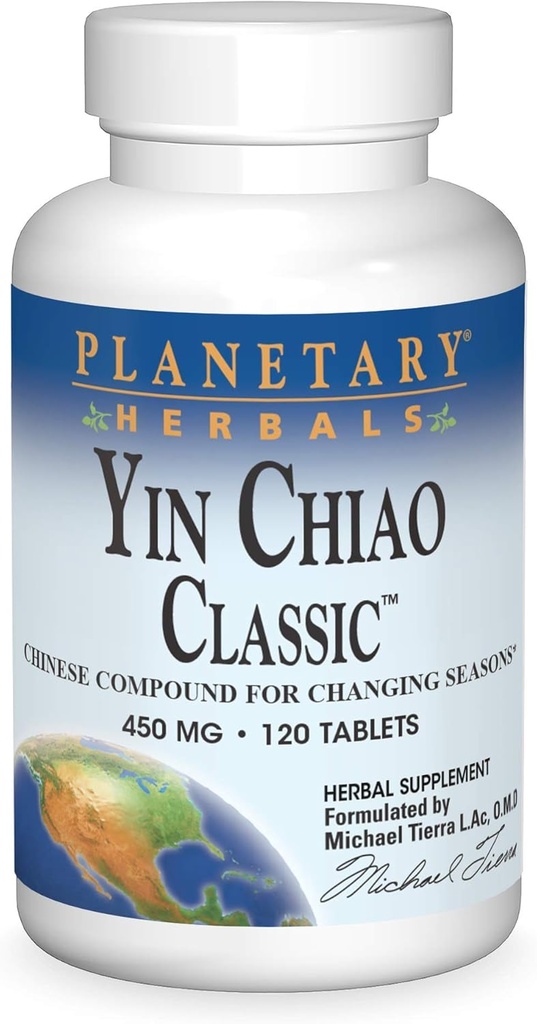 Planetary Herbals Yin Chiao Classic 450 mg Immune Formulas for Seasonal Support -120 Tablets 2