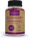 Pomona Wellness Elderberry Gummies with Zinc and Vitamin C for Immune Support 3-1 Chewable Black Elderberry Gummy Supplement for Kids and Adults, Vegan, 90 Gummies 2