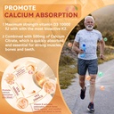 Sugar-Free Vitamin D3 K2 Gummies with Calcium, Magnesium Citrate, Vitamin C + Berberine Supplement Gummies, with Liposomal Berberine & Berberine HCI, Calcium, Magnesium 5