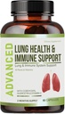 Lung Health & Immune Support Supplement - Lung Cleanse and Detox With Immunity Vitamins For Better Lungs, Immune Defense, Clear Lungs & Deep Breathing Including Quercetin & Cordyceps.Two Months Supply 3