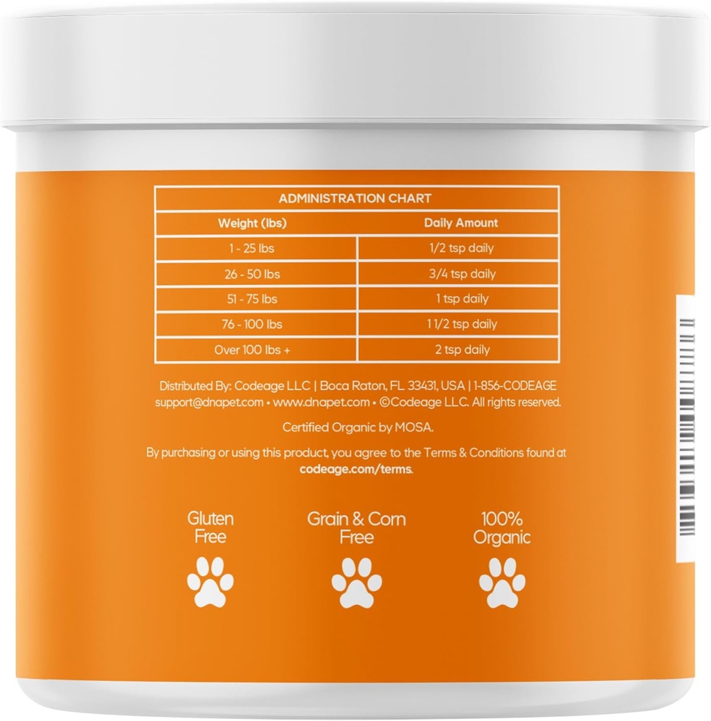 Happy Immunity USDA Certified Organic Mushroom Complex for Dogs, Organic Cordyceps Shiitake Reishi, Vegan Mushroom Blend Powder Canine Supplement, Advanced Mushroom Mix, Non-GMO, 3.5 oz 5