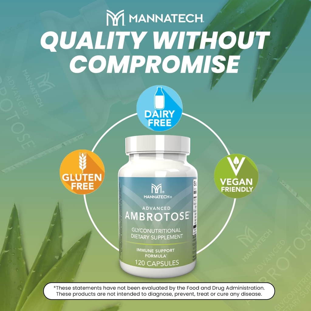 Mannatech Advanced Ambrotose 120 Capsules 6