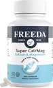 Freeda Super Cal/Mag – Kosher Vegan Bone Health Supplement – Supports Bone Strength, Nerve Function & Muscle Relaxation – Vegetarian Calcium Magnesium Capsules – Third-Party Tested – 250 Capsules 2