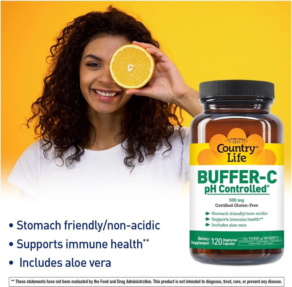 Country Life Buffer-C 500 mg (veg Caps), 120-Count 3