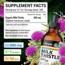 BIO KRAUTER Milk Thistle Extract Liquid - Silymarin Milk Thistle Supplement - Vegan, Alcohol & Sugar Free Liver Cleanse Detox Drops - 4 fl oz 4