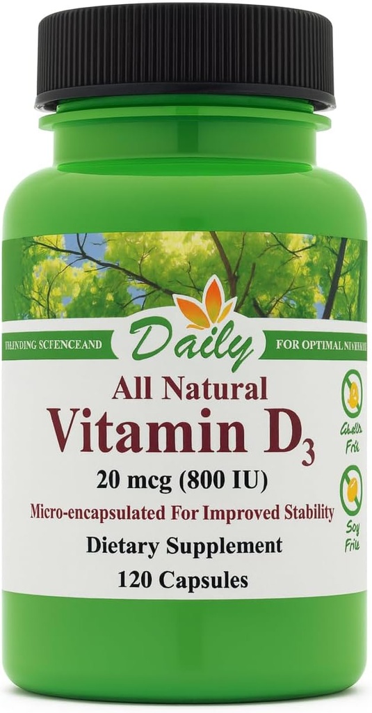 Daily Manufacturing Vitamin D3 800 IU (20 mcg) 2