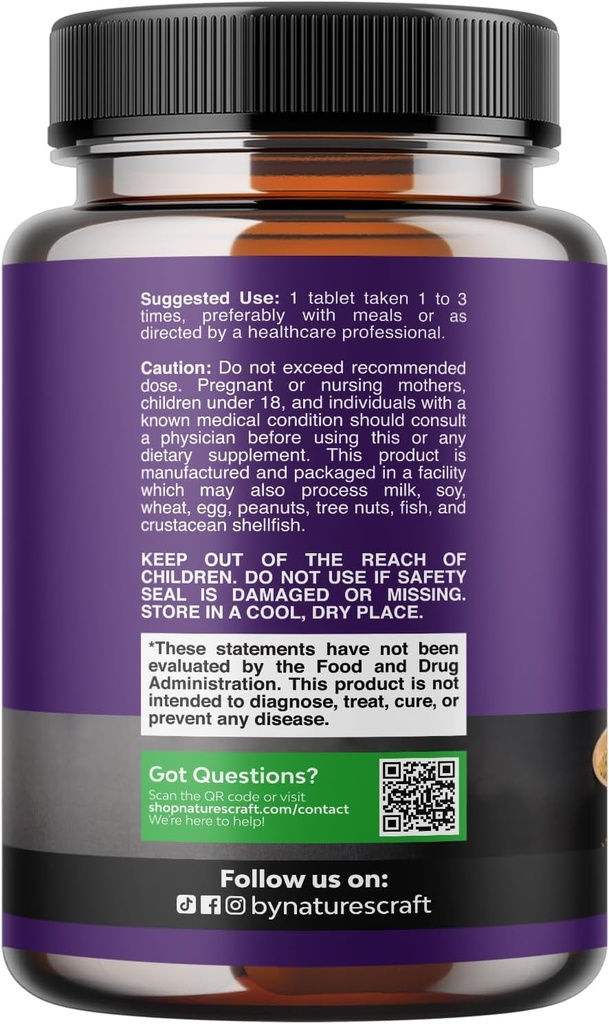 High Strength Organic Ashwagandha Supplements - Ashwagandha Organic Tablets for Mood Support & Hormone Balance for Women & Men - Root Extract Powder with Black Pepper for Better Absorption - 60 Ct 3