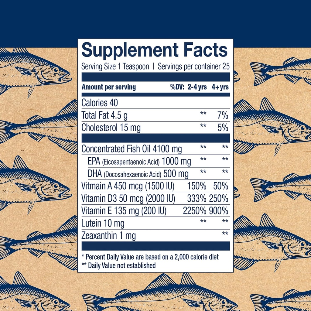 WILEYS FINEST SPO Oil Fish Epa Kids Elementary Mango Peach, 4.23 FZ 3