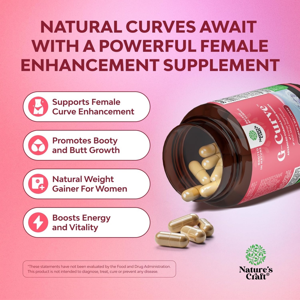 Bundle of G-Curve Butt & Breast Enhancement Pills with Saw Palmetto Extract Horny Goat Weed and Liver Cleanse Detox & Repair - Milk Thistle with Dandelion Root Choline Beetroot & Artichoke Extract 5