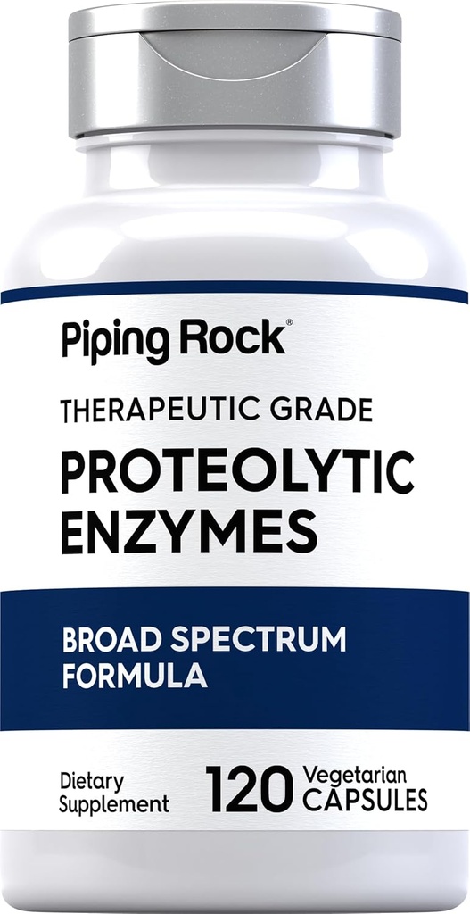 Piping Rock Proteolytic Enzymes Supplement | 120 Capsules | Broad Spectrum Complex | Vegetarian, Non-GMO, Gluten Free 2
