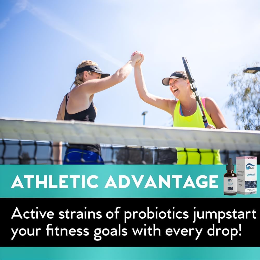 Liposomal Probiotics, Probiotics for Women & Men, Powerful 35 Billion CFUs Non-GMO, Vegan, Gluten-Free, Liquid Drops for Digestive Health and Immune Support 59 Servings 6