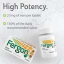 Fergon High Potency Iron Supplement Tablets 100 ea (Pack of 3) 3