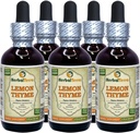 Lemon Thyme (Thymus x Citriodorus) Tincture, Organic Dried Herb Liquid Extract (Brand Name: HerbalTerra, Proudly Made in USA) 2 fl.oz (60 ml) 4