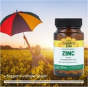 Country Life Target-Mins Zinc 50 mg 90 Tablets - Zinc Supplements for Immune Health - Zinc 50mg - Zinc Support 5