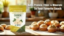 Organic Cashew Protein Cashew Powder - 6 oz - 10g Protein - Certified USDA Organic, Non-GMO Project Verified, No Added Sugars - Certified Vegan, Gluten Free 6