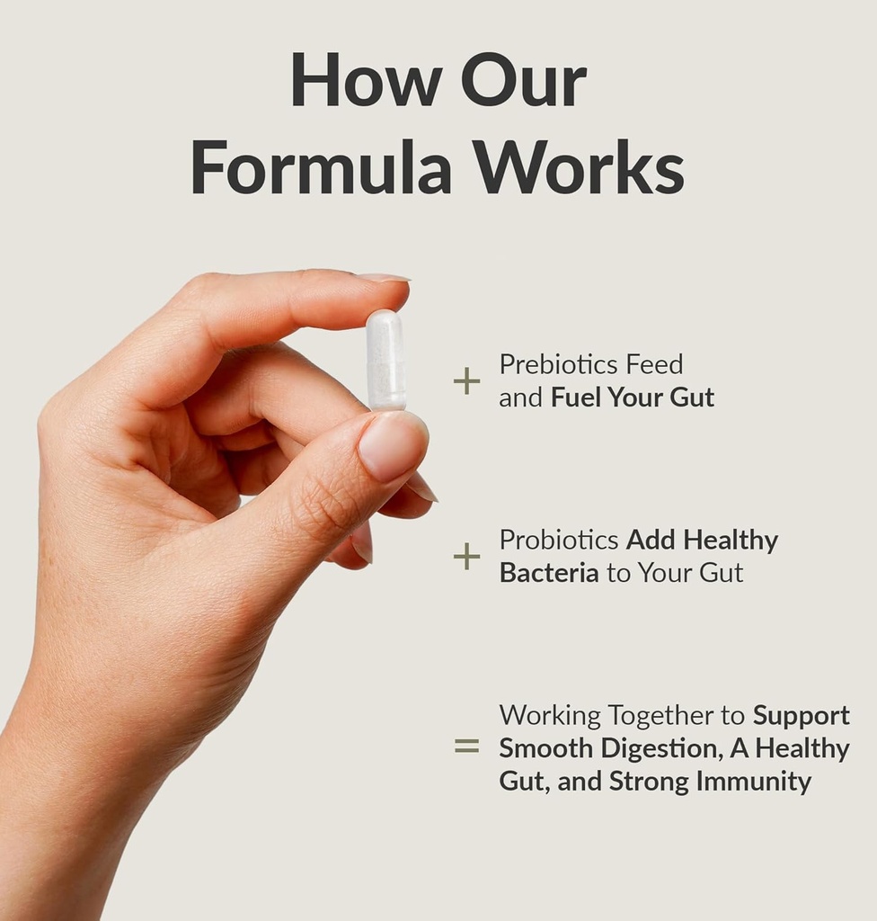 BiOptimizers Probiotic Breakthrough – Lactobacillus Plantarum OM Probiotics & Prebiotics Health Supplement for Gut, Digestive & Immune Support Probiotics for Women Men Elderly– 60 Vegan Capsules 5