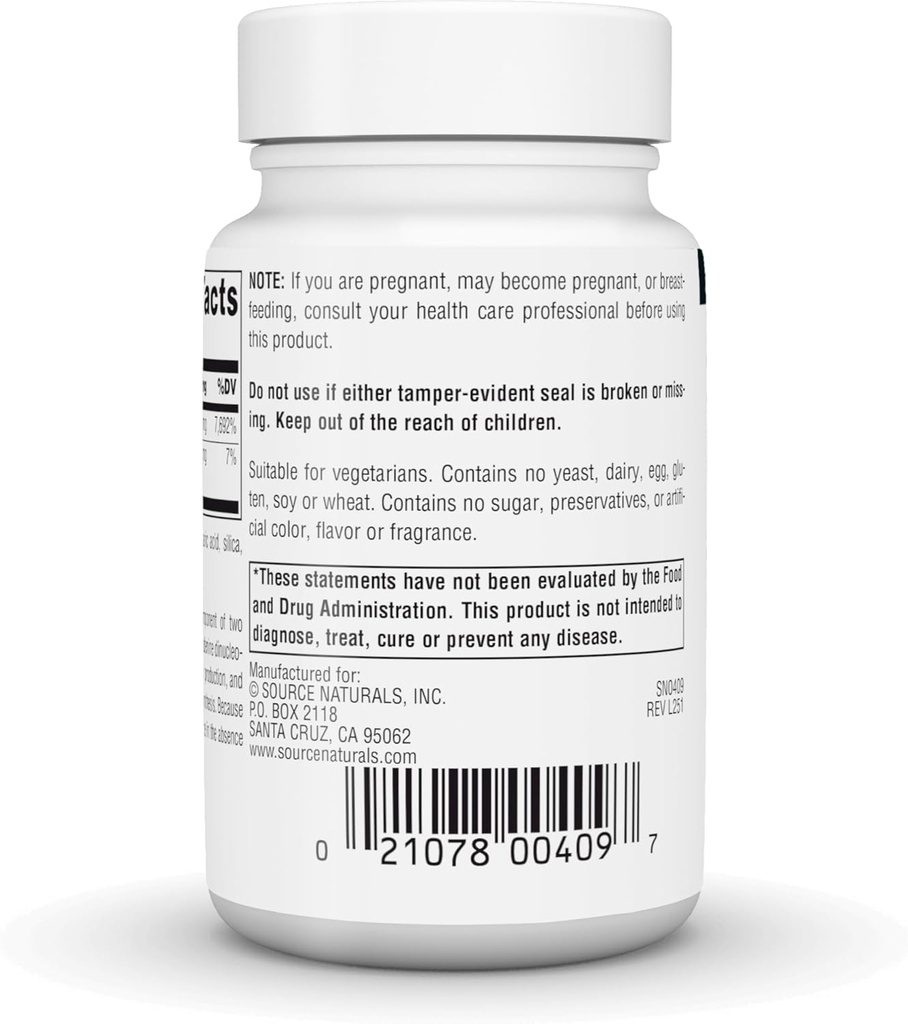 Source Naturals Vitamin B-2 Riboflavin 100 mg Supports Energy Production - 100 Tablets 5
