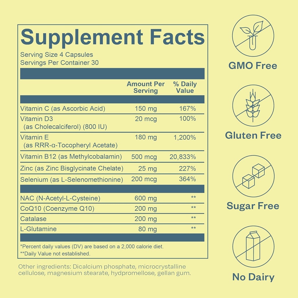 BOND Vitality - All-in-One Male Fertility Supplement - Conception for Him, Fertility Supplements for Men, Male Wellness Supplement - CoQ10, Vitamins B12, C, D, & E, Catalase, Selenium - 120 Capsules 5