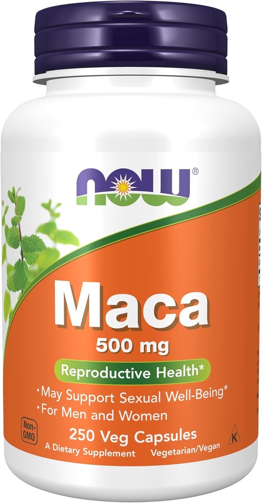NOW Foods Maca 500mg, 500 Capsules 3