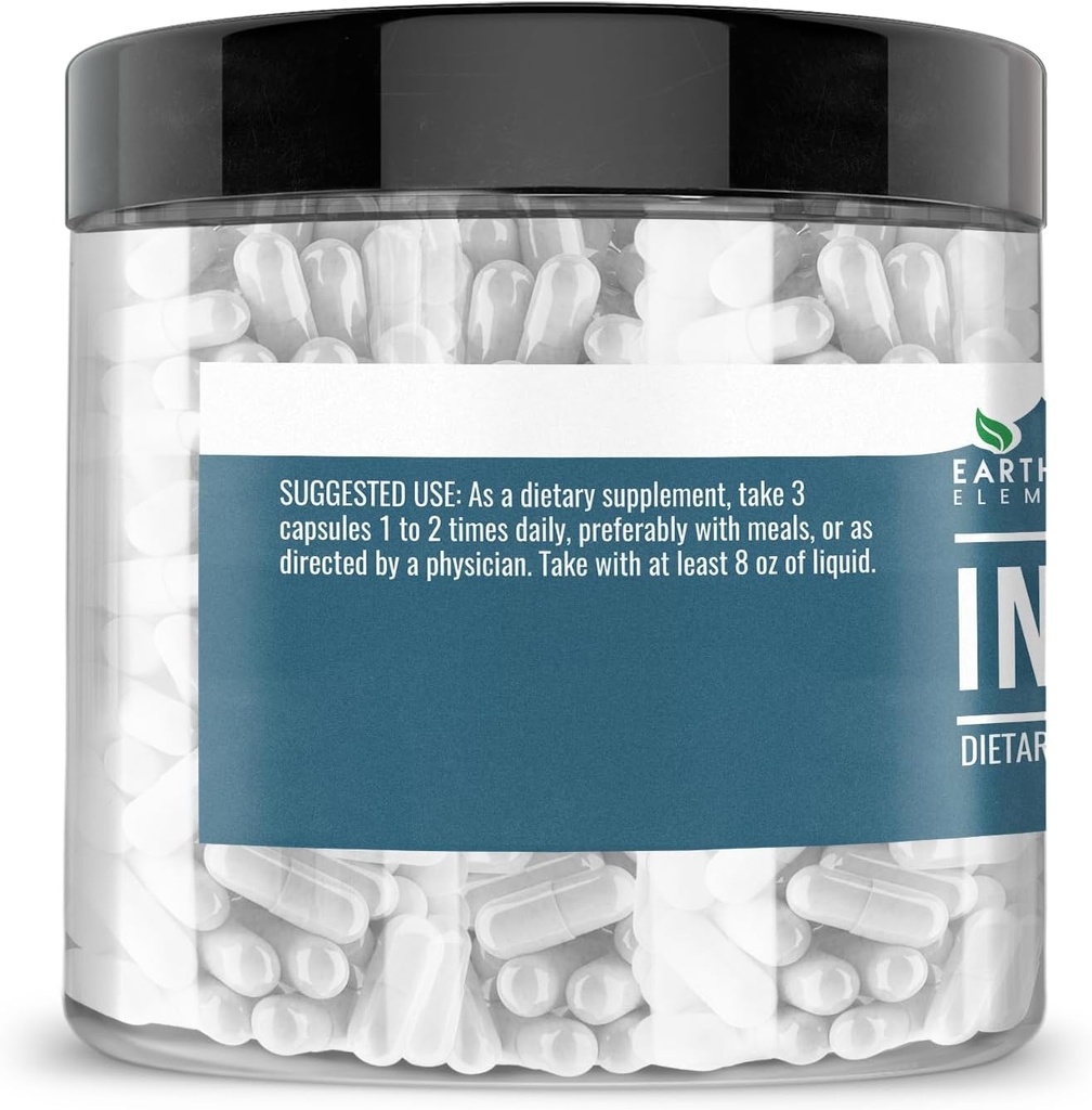 Earthborn Elements Inulin FOS 200 Capsules, Pure & Undiluted, No Additives 4