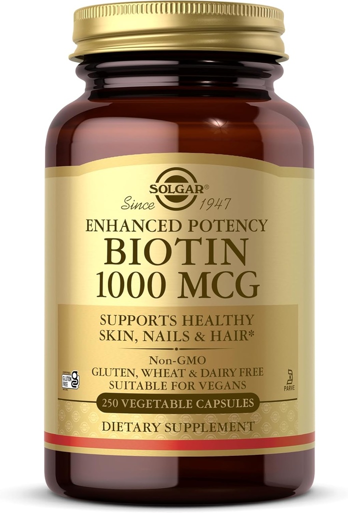 Solgar Biotin 1000 mcg, 250 Vegetable Capsules 2