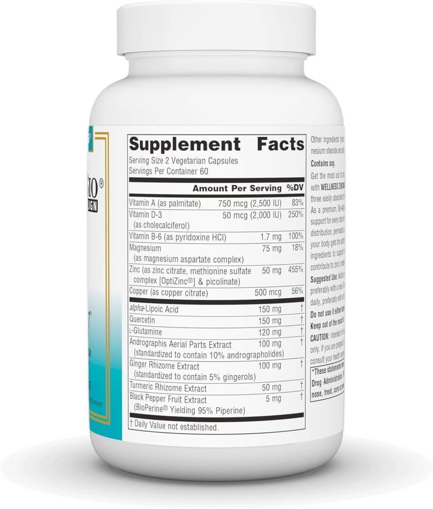 Source Naturals Wellness ZincMunity, Supports Zinc Absorbtion, Metabolism, and Utlization for Immune Health*, 50 mg Zinc - 120 Vegetarian Capsules 3