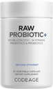 Codeage Raw Probiotic+ Supplement - 34 Probiotic Strains, 100 Billion CFUs, Raw Whole Food Probiotics, Digestive Enzymes, Raw Fruits & Veggies Prebiotics - Wild Kefir Culture - Non-GMO - 30 Capsules 2