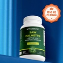 Vitamatic Saw Palmetto Extract for Men & Women 180 Veg Capsules - Made with Pumpkin Seed, Pygeum, Nettle Leaf - Made in The USA - Promotes Healthy Prostate Function 6
