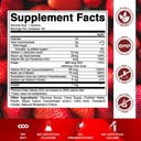 Vitamatic Vitamin B Complex Gummies with Vitamin C & Inositol - Natural Strawberry Flavor - 60 Gummies (2 Bottles) 3