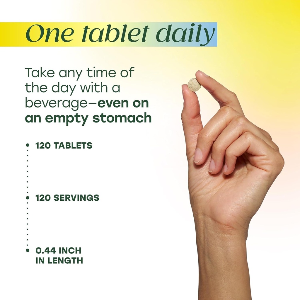 MegaFood Zinc Supplements - Vegan Immune Support Supplement with 22.5 mg High Potency Fermented Zinc - Made with Real Food - Gluten-Free, Kosher - 120 Tablets, 120 Servings 6