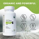 Organic Lion's Mane Mushroom Capsules | 1000mg Lions Mane Powder Extract Supplement | Dietary Herbal Supports for Focus, Memory, Digestion & Immune Health | Gluten, Soy, Milk-Free | 60 Capsules 5