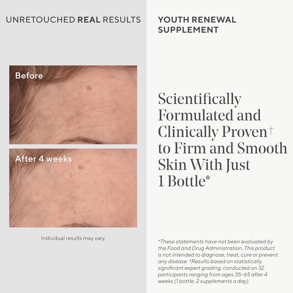 Murad Youth Renewal Supplement for Smooth, Plump Skin – Anti-Aging Beauty Supplement - Collagen and Ceramides Reduce Wrinkles and Fine Lines from Within 4