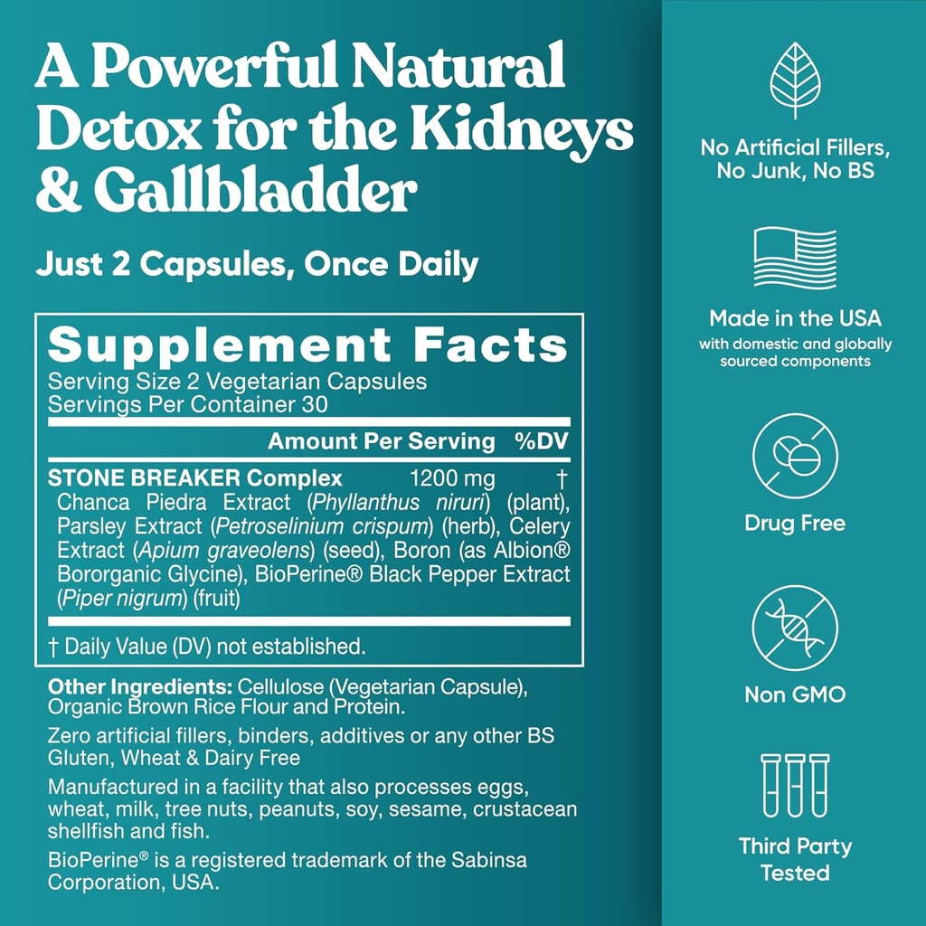 Stone Breaker and Vital Liver Bundle – Cleanse and Detox for Kidney, Gallbladder, and Liver Support 6